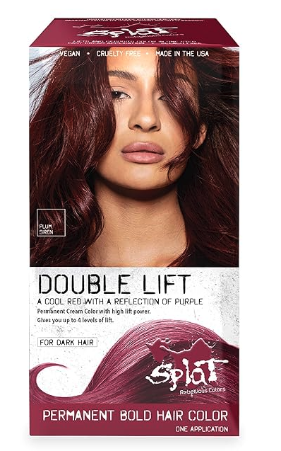 Splat Plum Siren Double Lift Permanent Hair Dye Kit