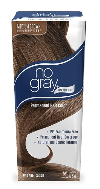 No Gray Permanent Root Touch up in Medium Brown