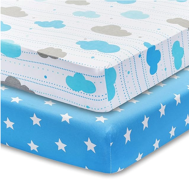 2 Pack Fitted Crib Sheets
