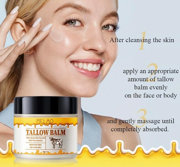 MELAO Tallow Balm with Raw Honey